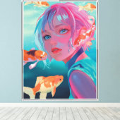 Het raadsel van de diepten canvas afdruk (Insitu (Houten vloer))