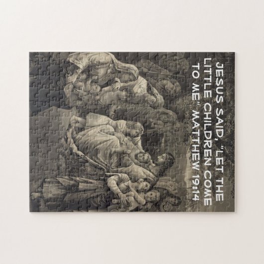 Het raadsel van Jesus Blessing Legpuzzel (Horizontaal)