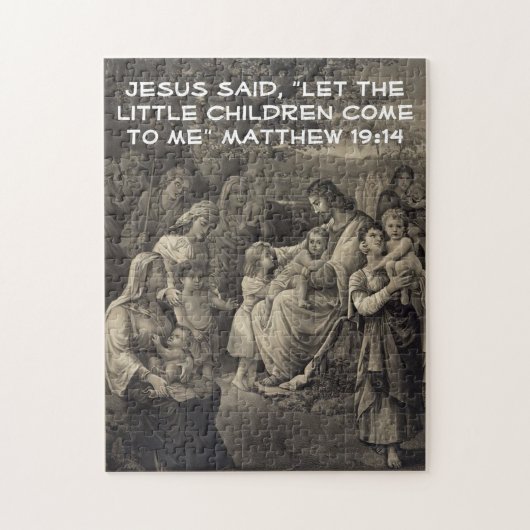 Het raadsel van Jesus Blessing Legpuzzel (Verticaal)