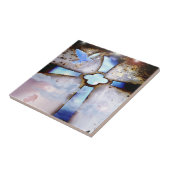 Het raam naar de Heaven Cross Dove Heilige Geest T Tegeltje (Zijkant)