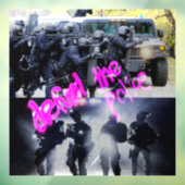 Het raam van de politie vastzetten raamsticker (Vel 3)