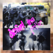 Het raam van de politie vastzetten raamsticker (Vel 2)