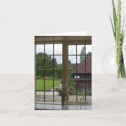 Het raam van Jane Austen bij Chawton Cottage Kaart (Voorkant)