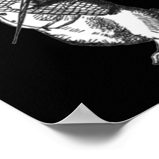 Het Rabbit, het Hatter & Alice Wonderland Poster (Hoek)