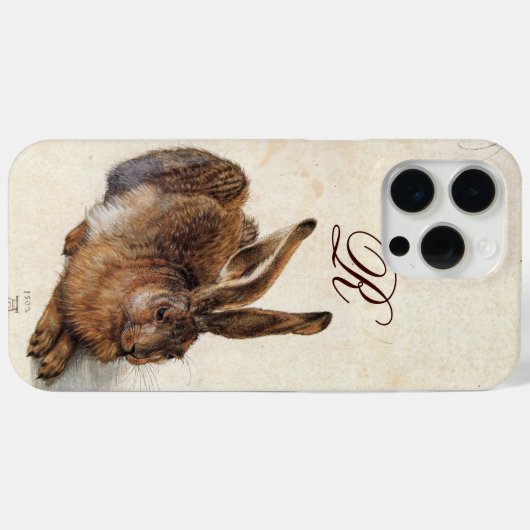 HET RABBIT-Monogram ( Young Hare ) Case-Mate iPhone Case (Achterkant (horizontaal))