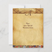 HET RABBIT-Monogram ( Young Hare ) Kaart (Achterkant)