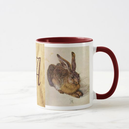 HET RABBIT-Monogram ( Young Hare ) Mok (Rechts)