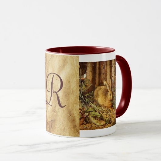 HET RABBIT-Monogram ( Young Hare ) Mok (Voorkant rechts)