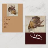 HET RABBIT-Monogram ( Young Hare ) Visitekaartje (Voorkant / Achterkant)
