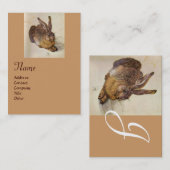 HET RABBIT-Monogram ( Young Hare ) Visitekaartje (Voorkant / Achterkant)
