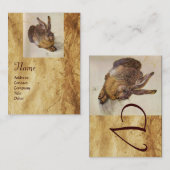 HET RABBIT-Monogram ( Young Hare ) Visitekaartje (Voorkant / Achterkant)