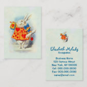 Het Rabbitt in Alice in Wonderland ~ Visitekaartje (Voorkant / Achterkant)