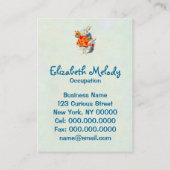 Het Rabbitt in Alice in Wonderland ~ Visitekaartje (Achterkant)