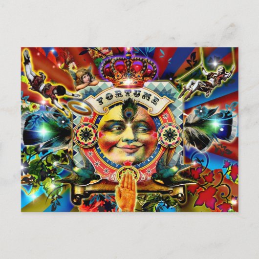 Het Rad van Fortuin Briefkaart (Voorkant)