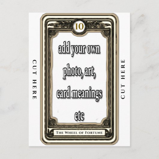 Het Rad van Fortuin Tarot Kaart (Voorkant)