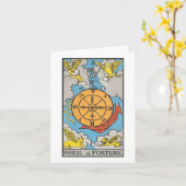 Het Rad van Fortuin tarot - Rider Waite Smith Kaart (Gele Bloem)