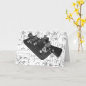 Het Radio Zeer belangrijke Schematische Wenskaart Kaart (Gele Bloem)