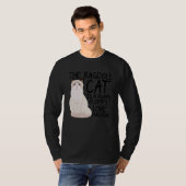 Het ragdoll-kat is een vloeiend diskettestation t-shirt (Voorkant volledig)