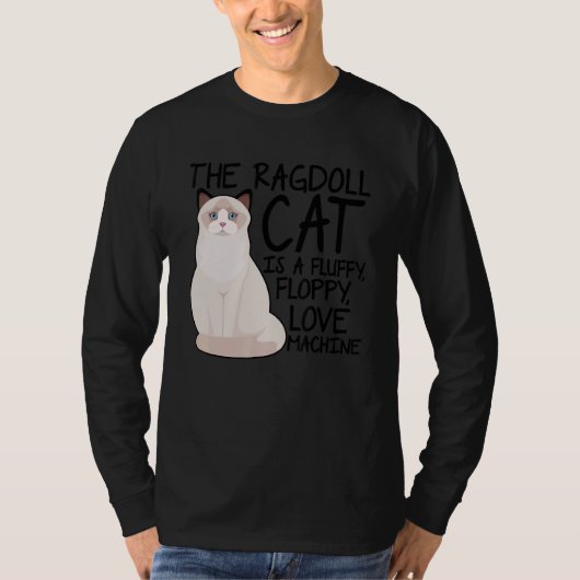 Het ragdoll-kat is een vloeiend diskettestation t-shirt (Voorkant)