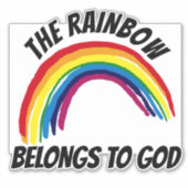 HET RAINBOW BEHOORT TOT GOD DECAL 4 SKATEBOARD STICKER (Voorkant)