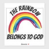 HET RAINBOW BEHOORT TOT GOD DECAL 4 SKATEBOARD STICKER (Vel)