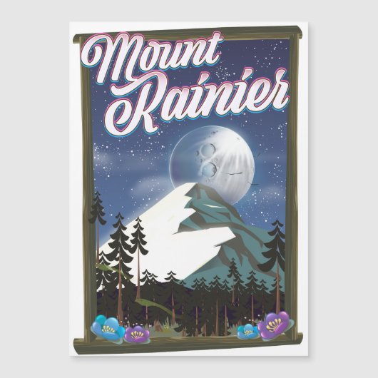 Het Rainier-vakantie-poster. (Voorkant)