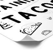 Het Raining Tacos Poster (Hoek)