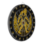 Het raken van Bullseyes en Bigfoot Dreams Dartbord (Voorkant Links)