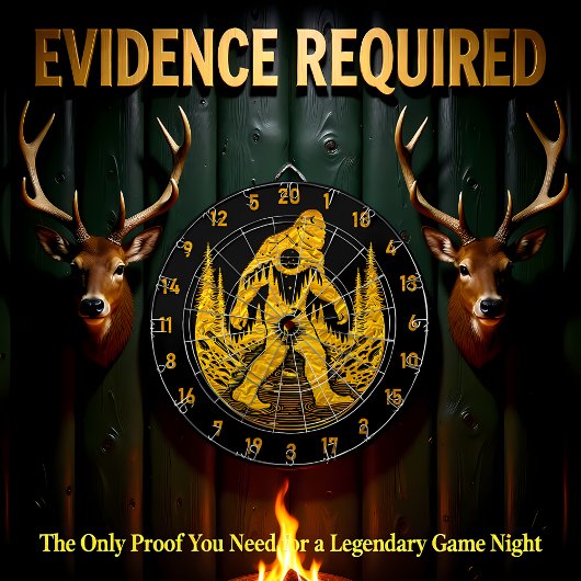 Het raken van Bullseyes en Bigfoot Dreams Dartbord