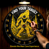 Het raken van Bullseyes en Bigfoot Dreams Dartbord