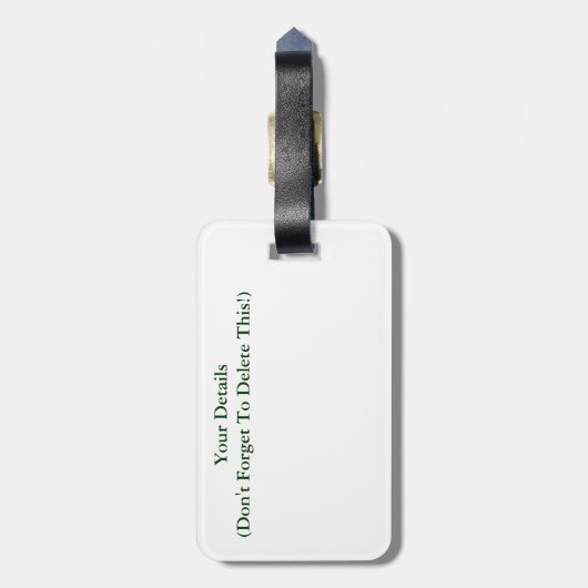 HET RAM BAGAGELABEL (Achterkant verticaal)