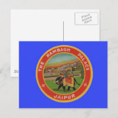 Het Rambagh Palace Hotel - Jaipur India - Reizen Briefkaart (Voorkant / Achterkant)