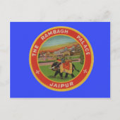 Het Rambagh Palace Hotel - Jaipur India - Reizen Briefkaart (Voorkant)