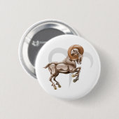 Het ramster of het geboorteteken ronde button 5,7 cm (Voorkant /achterkant)