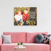 Het rangschikken van Bond Citaat met Uw Foto Canvas Afdruk (Insitu (Woonkamer))
