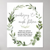 Het rangschikken van het teken van het maskerstati poster (Voorkant)