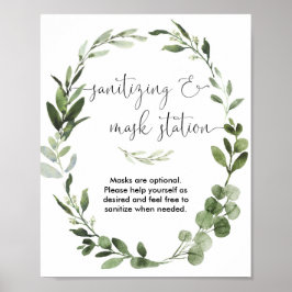 Het rangschikken van het teken van het maskerstati poster