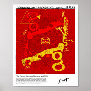 Het rapport tussen Cinnabar en Gold Poster