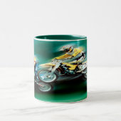 Het ras tweekleurige koffiemok (Center)