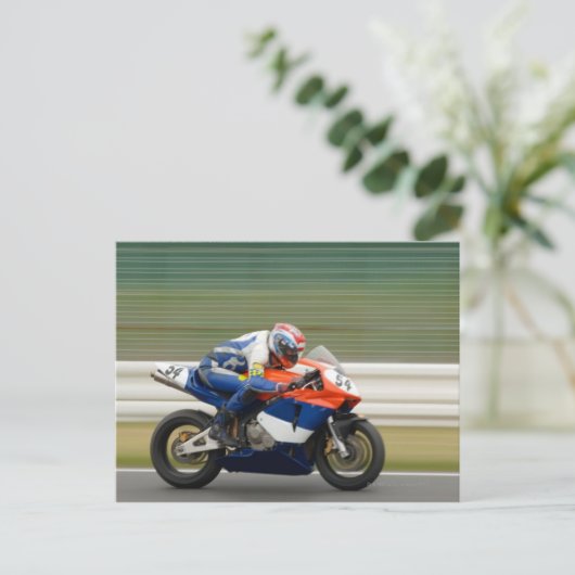 Het Ras van de motorfiets Briefkaart (Staand voorkant)