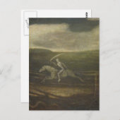 Het rasspoor of de dood van een Bleek paard Briefkaart (Voorkant / Achterkant)