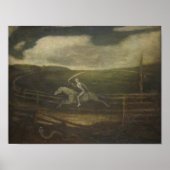 Het rasspoor of de dood van een Bleek paard Poster (Voorkant)