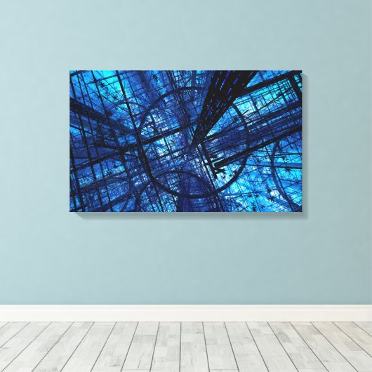 Het Raster (2016) Canvas Afdruk (Insitu (Houten vloer))