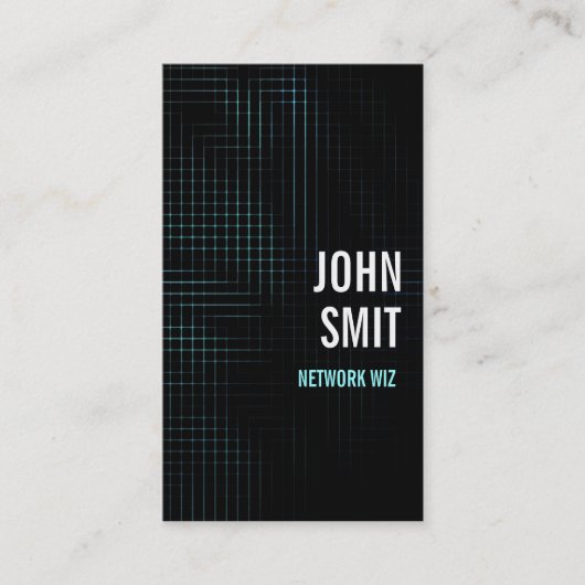 Het raster visitekaartje (Voorkant)