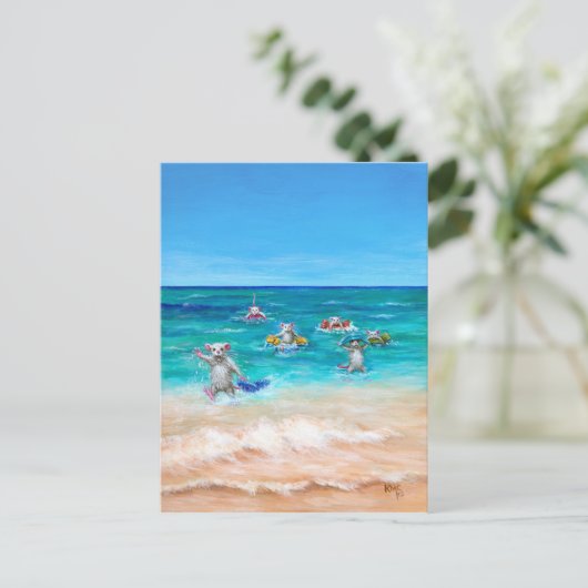 Het Rat Race Beach Briefkaart (Staand voorkant)