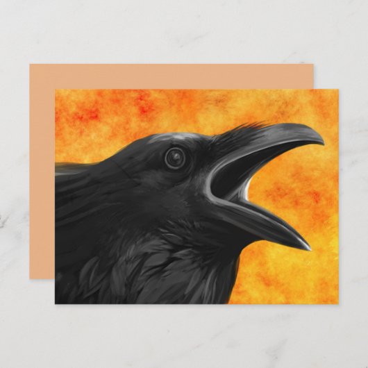 Het Raven briefkaart (Voorkant / Achterkant)