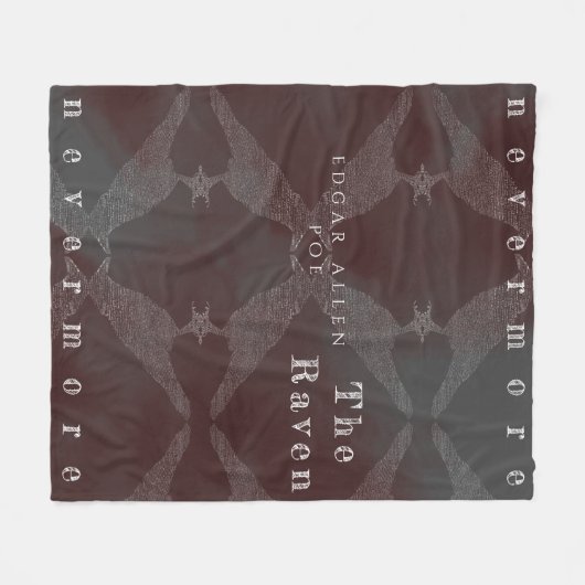 Het Ravengedicht Fleece Deken (Voorkant (Horizontaal))