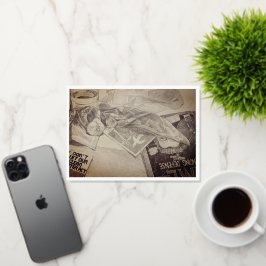 Het Reagan tijdperk van 1980 Folie Wenskaart