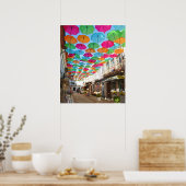 Het Real Portugal - Agueda Umbrella Sky Poster (Keuken)