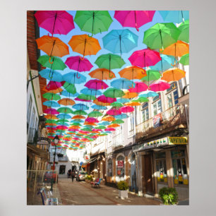 Het Real Portugal - Agueda Umbrella Sky Poster